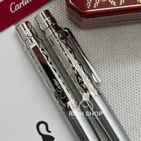 قلم كارتير سانتوس فضي مزخرف