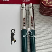 قلم كارتير سانتوس اخضر على فضي الأكثر شهرة