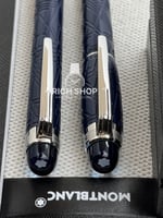 قلم مونت بلانك ستار ووكر كحلي على فضي