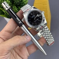 طقم ساعة رولكس مع قلم كارتير