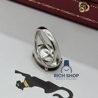 خاتم فضة 925 ملكي عين النمر