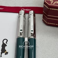 قلم كارتير سانتوس اخضر على فضي الأكثر شهرة