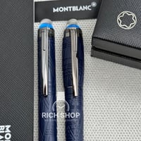 قلم مونت بلانك ستار ووكر كحلي على اسود