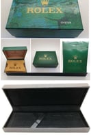 طقم ساعة رولكس اسود مع قلم كارتير مخطط براغي ذهبيه...