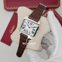 ساعة كارتير سانتوس جلد بني