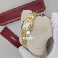 ساعة كارتير بانثر مرصعة بزركون خارجي وداخلي