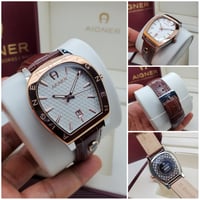 ساعة اقنر الرجالية جلد