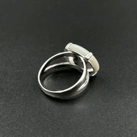 خاتم ملكي انياب عيار 925 - صدفي