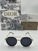 نظارة ديور ذهبي