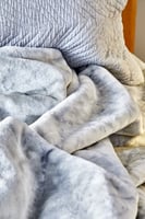 طقم مفارش مزدوج Kaori Gri مع بطانية شتوية