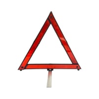 مثلث مرور باطار اسود صغير