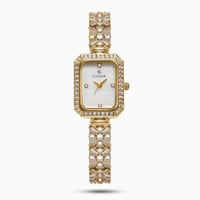 ساعة زركون نسائية بلون ذهبي