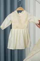 فستان استقبال قطني مطرز