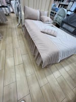 طقم مفرش نفاس قطن كتان مع سرير البيبي