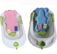 اسفنج الاستحمام مضاده للانزلاق ازرق