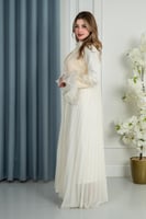 روب نفاس لمسه الورد - كريمي