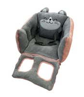 كرسي تعليم الجلوس خربزي ورمادي