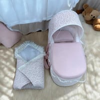 طقم شيال متنقل مع مدس البيبي وردي