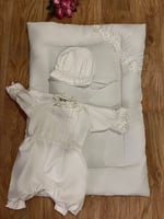 طقم مواليد لبس + مفرش
