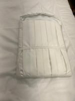 طقم مفرش نفاس قطن كتان مع سرير البيبي