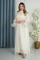 روب نفاس لمسه الورد - كريمي