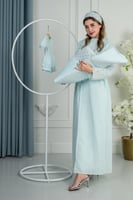 طقم سابع روب نفاس + مدس طفل+ لبس