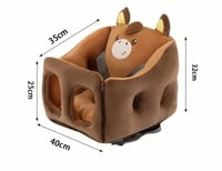 كرسي تعليم الجلوس رمادي فاتح