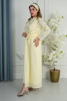 قميص استقبال اللمسه الماسيه - ليموني