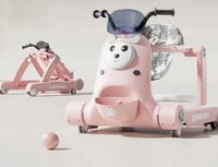 مشاية الباندا الذكية 3 في 1 - وردي