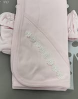 طقم 7 قطع فستان مواليد قطن