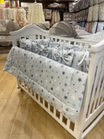 طقم مفرش جوانب متصل سرير الطفل