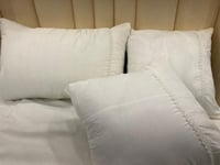 طقم مفرش نفاس قطن كتان مع سرير البيبي