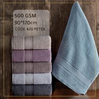 منشفة حمام فاخرة قطن طبيعي 100% – 500 غرزة – مقاس...