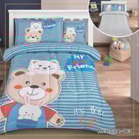 مفرش نجمة بديل القطن 4 قطع مفرد