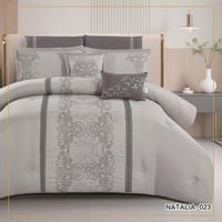 مفرش NATALIA- المزدوج فخامة التطريز وأناقة التفاصي...