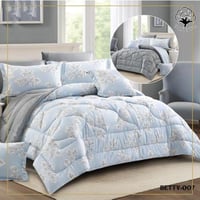 مفرش كلارا 100% قطن طبيعي 4 قطع مفرد