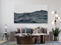 لوحة تجريدية - الازرق مع الذهبي