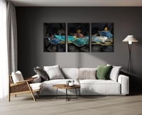 لــوحات ثلاثية - فن تجريدي