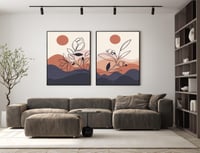 لوحة ثنائية فن تجريدي