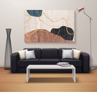 الاسود و البني - تجريدي