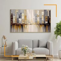 لوحة فن تجريدي - مدينة