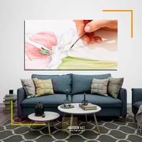 لوحة رسم ورد