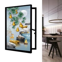 لوحة فن تجريدي لاخفاء طبلون الكهرباء