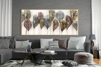 لوحةفن تجريدي - اوراق اشجار