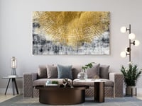 لوحة فن تجريدي - اشراقة الشمس