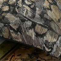 غطاء خدادية مستطيلة اسود وذهبي مستوحى من الطبيعه