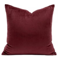 غطاء وسادة عنابي