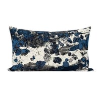 غطاء وسادة فاخر بنقشة تجريدية بدرجات الأزرق