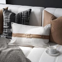 مجموعة أغطية وسائد بني جملي واسود