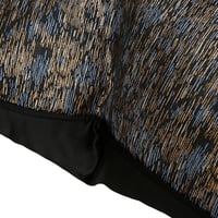 غطاء وسادة اسود بذهبي